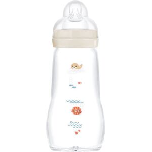 MAM Feel Good Glass Baby Bottle biberon en verre anti-colique 2m+ Beige 260 ml - Publicité MAM Feel Good Glass Baby Bottle biberon en verre anti-colique 2m+ Beige 260 ml - Publicité