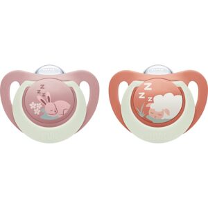 NUK First Choice Night 0-6m tétine Bunny/Sheep 2 cm - Publicité NUK First Choice Night 0-6m tétine Bunny/Sheep 2 cm - Publicité
