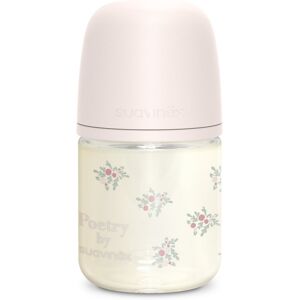 Suavinex Poetry SX Pro Physiological S biberon en verre 0 m+ Slow Flow - Pink 120 ml - Publicité Suavinex Poetry SX Pro Physiological S biberon en verre 0 m+ Slow Flow - Pink 120 ml - Publicité