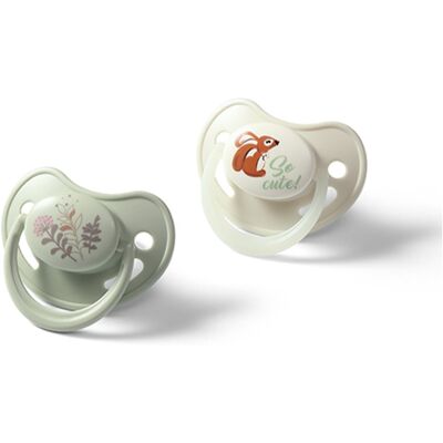 BabyOno Take Care Anatomical Silicone Soothers tétine Day & Night 6-18m 2 pcs - Publicité BabyOno Take Care Anatomical Silicone Soothers tétine Day & Night 6-18m 2 pcs - Publicité
