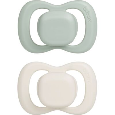 B.Box Natural Rubber 0-6m tétine Sage/Vanilla 2 pcs - Publicité B.Box Natural Rubber 0-6m tétine Sage/Vanilla 2 pcs - Publicité