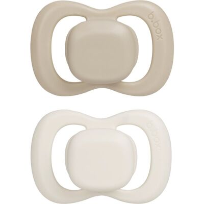 B.Box Natural Rubber 6m+ tétine Vanilla/Latte 2 pcs - Publicité B.Box Natural Rubber 6m+ tétine Vanilla/Latte 2 pcs - Publicité