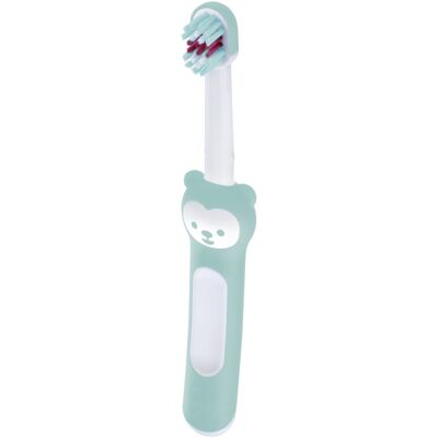 MAM Baby’s Brush Turquoise - Brosse à dents pour enfants - Publicité MAM Baby’s Brush Turquoise - Brosse à dents pour enfants - Publicité