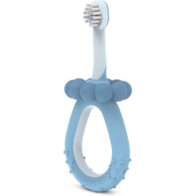 Suavinex Baby Training Toothbrush brosse à dents pour enfant 0-2 y Blue 1 pcs - Publicité Suavinex Baby Training Toothbrush brosse à dents pour enfant 0-2 y Blue 1 pcs - Publicité