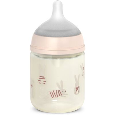 Suavinex Wonderland SX Pro Physiological Anti-Colic Glass biberon en verre SX PRO +0 SF Pink Bunny 120 ml - Publicité Suavinex Wonderland SX Pro Physiological Anti-Colic Glass biberon en verre SX PRO +0 SF Pink Bunny 120 ml - Publicité
