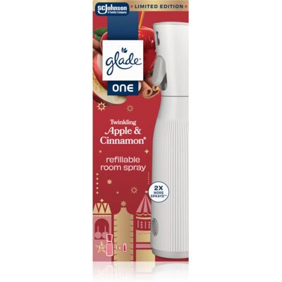 GLADE ONE Twinkling Apple & Cinnamon désodorisant rechargeable 10 ml - Publicité GLADE ONE Twinkling Apple & Cinnamon désodorisant rechargeable 10 ml - Publicité