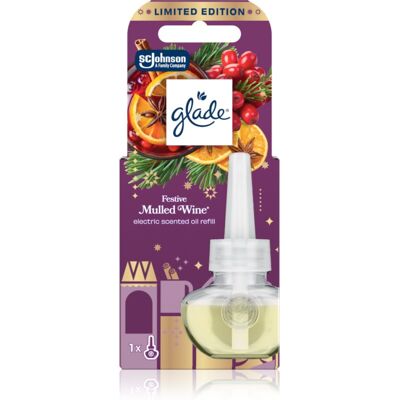 GLADE Festive Mulled Wine recharge de diffuseur électrique 20 ml - Publicité GLADE Festive Mulled Wine recharge de diffuseur électrique 20 ml - Publicité