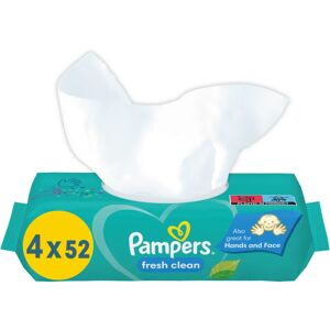 Pampers Fresh Clean lingettes douces pour bébé pour peaux sensibles 4x52 pcs
