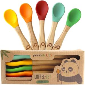 Pandoo Bamboo Spoon Set petite cuillère pour enfant 5 pcs