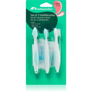 Bebeconfort Set of 3 Toothbrushes brosse à dents pour enfants 3-36 m 3 pcs