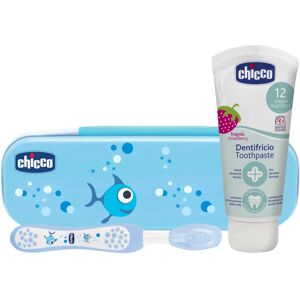 Chicco Always Smiling Blue Ensemble de soins dentaires Strawberry(pour enfant)