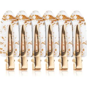 Brushworks Gold Flake No Crease Clips barrettes à cheveux 8 pcs