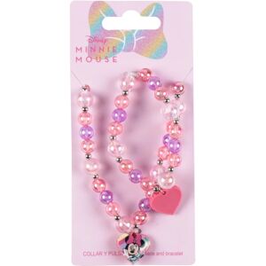 Disney Minnie Necklace and Bracelet ensemble pour enfant 2 pcs