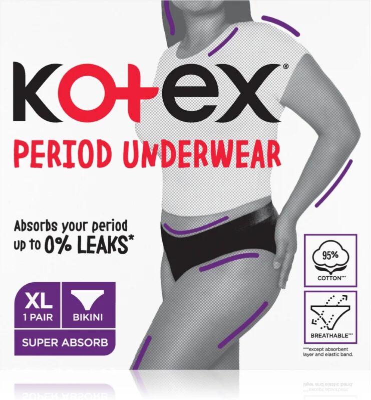 Kotex Period Underwear Size XL culottes menstruelles taille XL 1 pcs