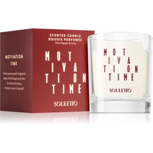 Souletto Motivation Time Pink Pepper & Lime bougie parfumée compatible avec un carrousel 65 g