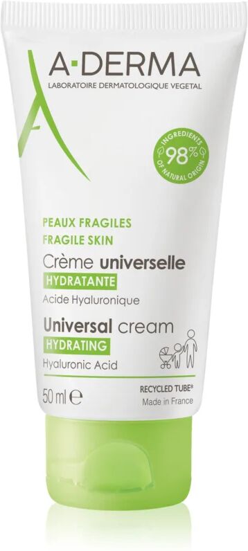 A-Derma Universal Cream crème universelle à l'acide hyaluronique 50 ml