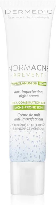 Dermedic Normacne Preventi crème de nuit anti-imperfections de la peau à tendance acnéique 40 ml