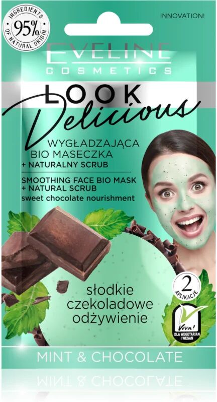 Eveline Cosmetics Look Delicious Mint & Chocolate masque lissant hydratant au chocolat 10 ml