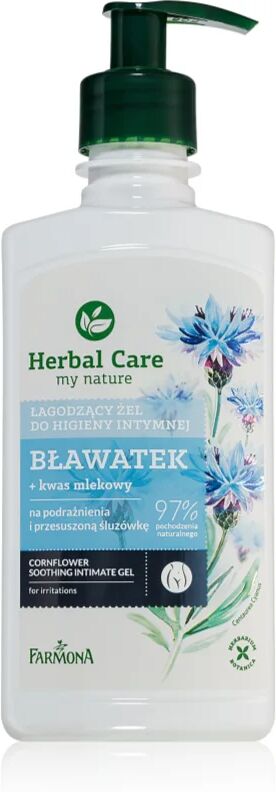 Farmona Herbal Care Cornflower gel apaisant toilette intime pour peaux sensibles et irritées 330 ml