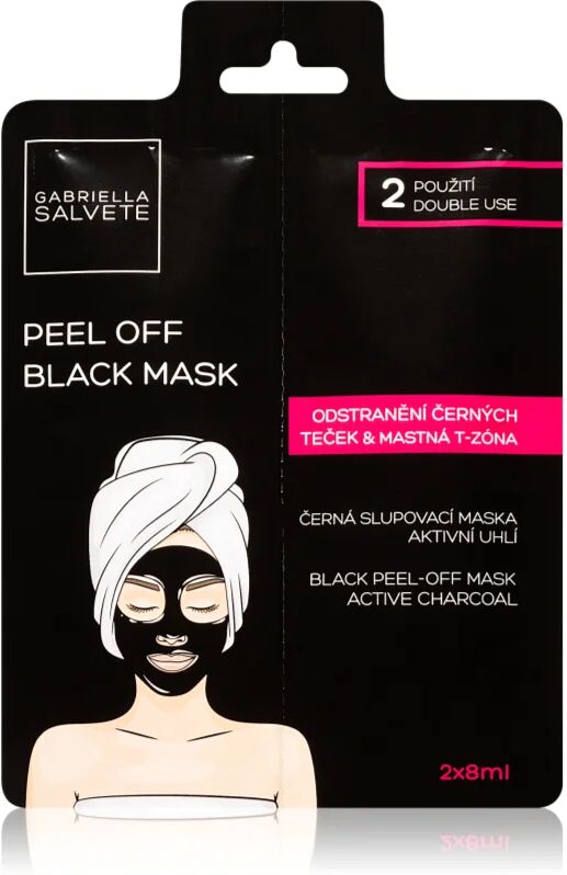 Gabriella Salvete Face Mask Black Peel Off masque noir peel-off visage 2x8 ml