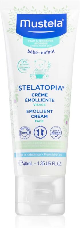 Mustela Bébé Stelatopia crème adoucissante visage pour bébé 40 ml