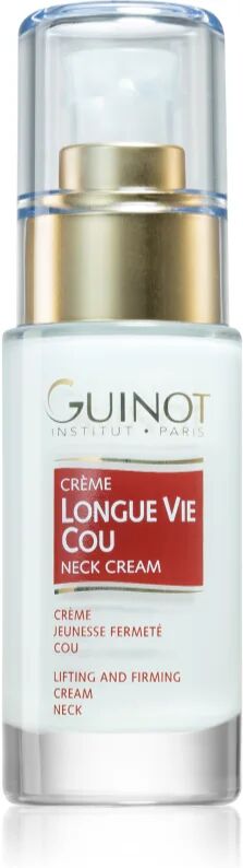 Guinot Longue Vie crème lissante et raffermissante pour unifier la pigmentation du cou et du décolleté 30 ml