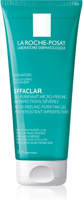 La Roche-Posay Effaclar gel exfoliant purifiant pour peaux grasses et à problèmes 200 ml