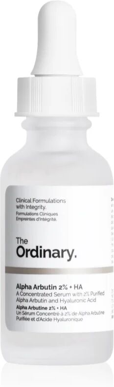 The Ordinary Alpha Arbutin 2% + HA sérum illuminateur visage à l'acide hyaluronique 60 ml