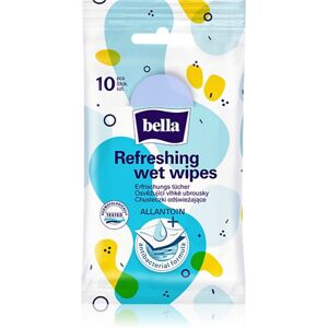BELLA Refreshing wet wipes lingettes humides rafraîchissantes 10 pcs - Publicité BELLA Refreshing wet wipes lingettes humides rafraîchissantes 10 pcs - Publicité