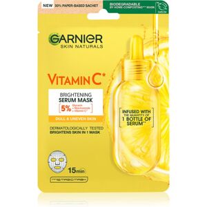 Masque Visage Vitamin C Garnier - Éclaircissant & Hydratant - 28g - Publicité Masque Visage Vitamin C Garnier - Éclaircissant & Hydratant - 28g - Publicité