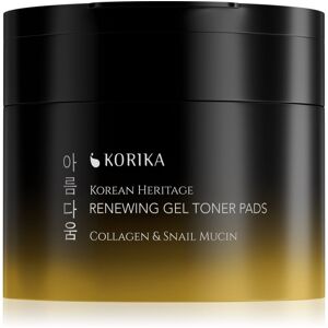 KORIKA Korean Heritage Collagen & Snail Mucin Renewing Gel Toner Pads tampons tonifiants en gel à effet régénérant 70 pcs - Publicité KORIKA Korean Heritage Collagen & Snail Mucin Renewing Gel Toner Pads tampons tonifiants en gel à effet régénérant 70 pcs - Publicité