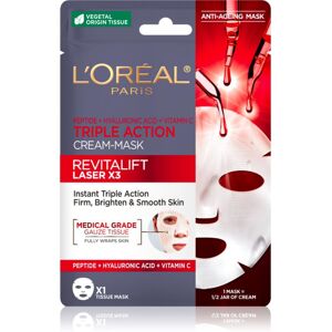 L’Oréal Paris Revitalift Laser X3 Masque Tissue à Action Triple - Publicité L’Oréal Paris Revitalift Laser X3 Masque Tissue à Action Triple - Publicité