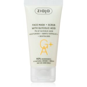 Ziaja Face Mask + Scrub with Glycolic Acid masque exfoliant 55 ml - Publicité Ziaja Face Mask + Scrub with Glycolic Acid masque exfoliant 55 ml - Publicité
