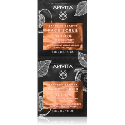 Apivita Express Beauty Apricot gommage doux visage 2x8 ml - Publicité Apivita Express Beauty Apricot gommage doux visage 2x8 ml - Publicité