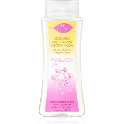 Bione Cosmetics Hyaluron Life Eau Micellaire Biphasée - Nettoyage et Hydratation - Publicité Bione Cosmetics Hyaluron Life Eau Micellaire Biphasée - Nettoyage et Hydratation - Publicité