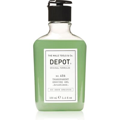 DEPOT 400 SHAVE SPECIFICS NO. 406 TRANSPARENT SHAVING GEL .brushless. gel de rasage brushless 100 ml - Publicité DEPOT 400 SHAVE SPECIFICS NO. 406 TRANSPARENT SHAVING GEL .brushless. gel de rasage brushless 100 ml - Publicité