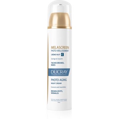 Ducray Melascreen crème de nuit nourrissante anti-rides et anti-taches pigmentaires 50 ml - Publicité Ducray Melascreen crème de nuit nourrissante anti-rides et anti-taches pigmentaires 50 ml - Publicité