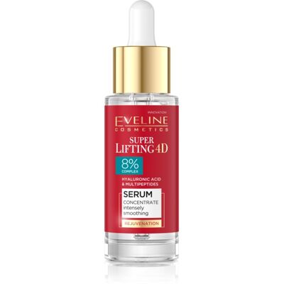 Eveline Cosmetics Super Lifting 4D 8% complex sérum lissant 30 ml - Publicité Eveline Cosmetics Super Lifting 4D 8% complex sérum lissant 30 ml - Publicité