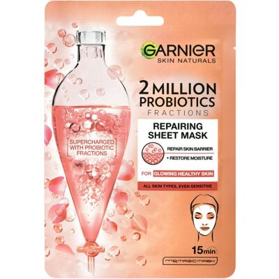 Garnier Modèle 2 Million Probiotics Masque Visage Réparateur - Masque Tissu - Publicité Garnier Modèle 2 Million Probiotics Masque Visage Réparateur - Masque Tissu - Publicité