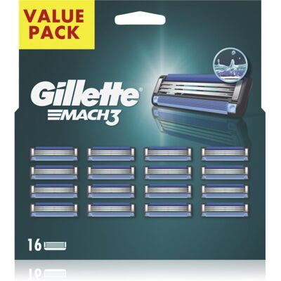 Gillette Mach3 lames de rechange 16 pcs - Publicité Gillette Mach3 lames de rechange 16 pcs - Publicité