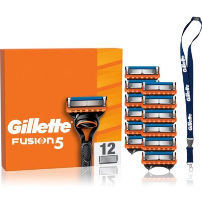 Gillette Fusion5 lames de rechange 12 pcs - Publicité Gillette Fusion5 lames de rechange 12 pcs - Publicité