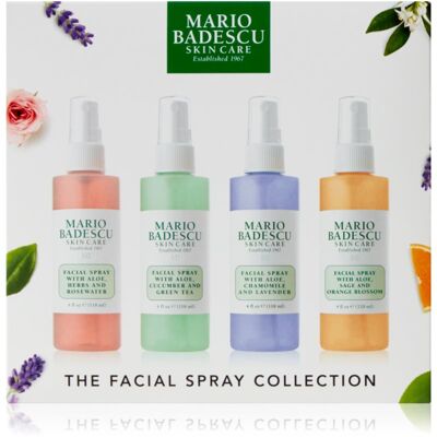 Collection de sprays pour le visage Mario Badescu - Hydratants, Apaisants, Éclat et Rafraîchissants - Publicité Collection de sprays pour le visage Mario Badescu - Hydratants, Apaisants, Éclat et Rafraîchissants - Publicité
