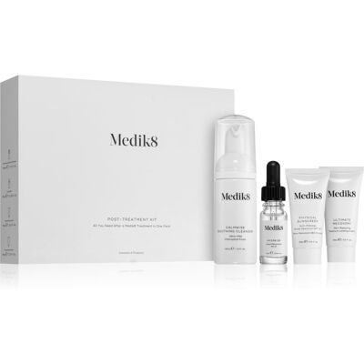 Medik8 Post-Treatment Kit - Ensemble de soins pour femmes - Publicité Medik8 Post-Treatment Kit - Ensemble de soins pour femmes - Publicité