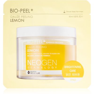 Neogen Dermalogy Bio-Peel+ Gauze Peeling Lemon - Cotons Exfoliants pour Éclaircir & Lisser - Publicité Neogen Dermalogy Bio-Peel+ Gauze Peeling Lemon - Cotons Exfoliants pour Éclaircir & Lisser - Publicité
