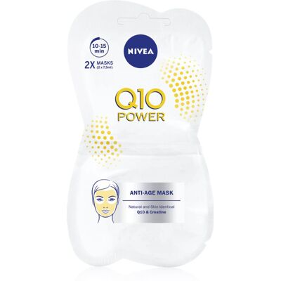NIVEA Q10 masque lissant anti-rides 2x7.5 ml - Publicité NIVEA Q10 masque lissant anti-rides 2x7.5 ml - Publicité