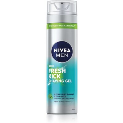 NIVEA MEN Fresh Kick gel de rasage pour homme 200 ml - Publicité NIVEA MEN Fresh Kick gel de rasage pour homme 200 ml - Publicité