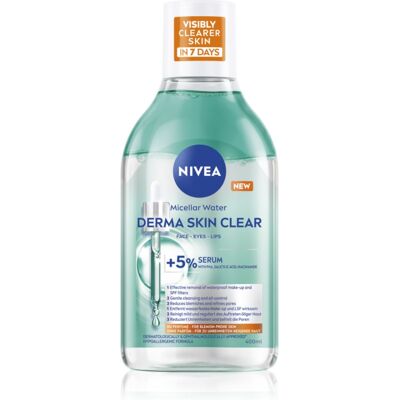 NIVEA Derma Skin Clear eau micellaire nettoyante anti-imperfections de la peau 400 ml - Publicité NIVEA Derma Skin Clear eau micellaire nettoyante anti-imperfections de la peau 400 ml - Publicité