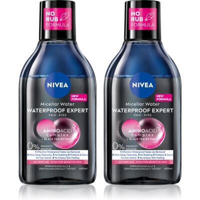 NIVEA Micellar Waterproof eau micellaire nettoyante conditionnement avantageux - Publicité NIVEA Micellar Waterproof eau micellaire nettoyante conditionnement avantageux - Publicité