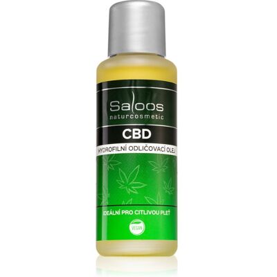 Huile Hydrophile CBD de Saloos - Démaquillant - 50 ml - Publicité Huile Hydrophile CBD de Saloos - Démaquillant - 50 ml - Publicité