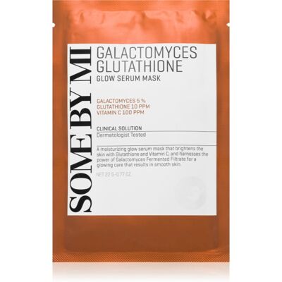 Some By Mi Galactomyces Glutathione Glow Serum Masque - Peau sensible - Publicité Some By Mi Galactomyces Glutathione Glow Serum Masque - Peau sensible - Publicité